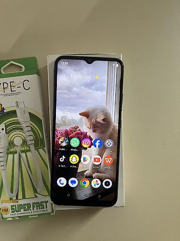 telefon islenmis: Realme C25Y, 64 GB, rəng - Boz, Barmaq izi, Face ID — 1