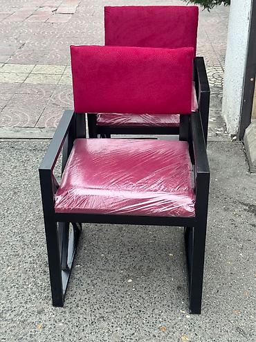 stullarin satisi: Qonaq otağı üçün, Yeni, Qatlanmayan, rəng - Çəhrayı Stul — 4