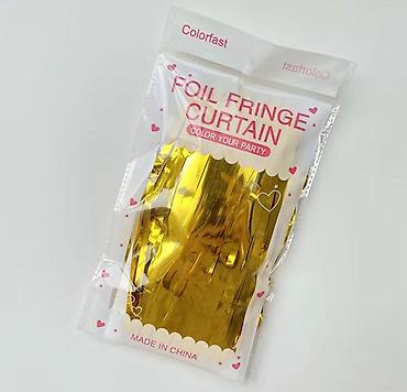 пленка фото: Фольгированная занавеска с бахромой для декора праздников — Foil — 8