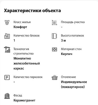 студия 1 комната: 1 комната, 45 м², Арча-Бешик ж/м Элитка, 6 этаж, ПСО (под самоотделку) — 3