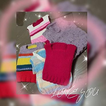 Paketi dečije odeće: Paket 5 prsluka nova dečija sve za 1500 din, ručno pleteni vel 2 — 1