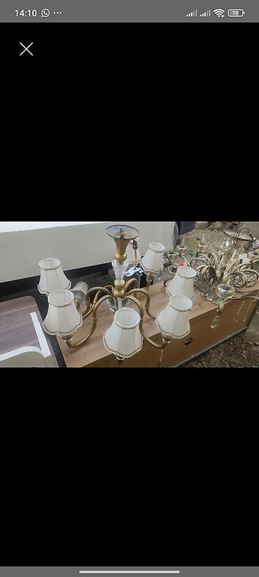 elektrik naqilleri: Çılçıraq, 10 və daha çox lampa, Metal — 2