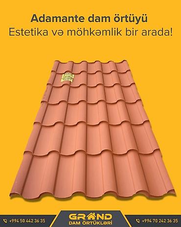 ucuz yumurta: Adamante metal dam örtüyü - Material: sinklənmiş polad, ikiqat — 4