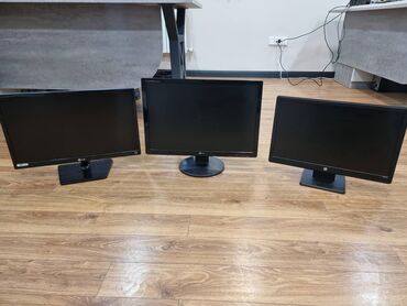 22 monitor: Tam işləkdir. üzərində HDMİ kabel hədiyyə verilir. VGA-HDMİ girişləri