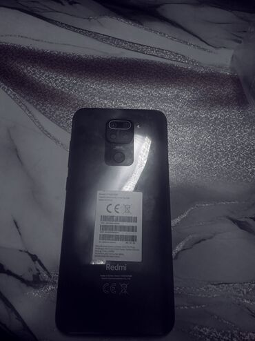 санарип тв: Redmi, Redmi Note 9, Б/у, 64 ГБ, цвет - Черный, 2 SIM