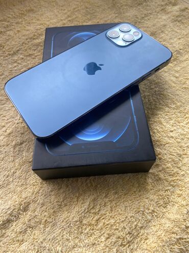 ucuz ayfon telefon: IPhone 12 Pro, 128 GB, Pacific Blue, Zəmanət, Simsiz şarj, Face ID