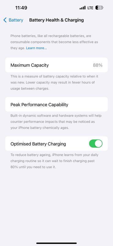 Apple iPhone: IPhone 14 Pro Max, Б/у, 128 ГБ, Black Titanium, Кабель, 88 %