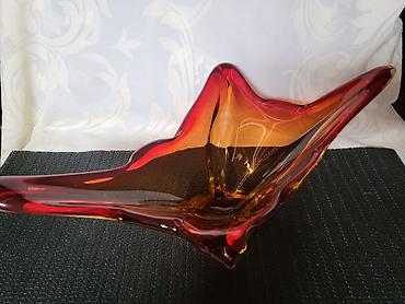 Ostali antikviteti: Cinija murano 1950 do 1960 god. -Sommerso -rucni rad. Murano cinija — 13