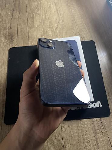 Apple iPhone: IPhone 13, Б/у, 128 ГБ, Midnight, Зарядное устройство, Защитное стекло, Чехол, 78 % — 2
