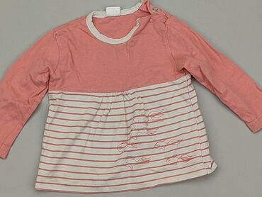 różowa koszula w paski: Bluzka, 5.10.15, 9-12 m, stan - Dobry