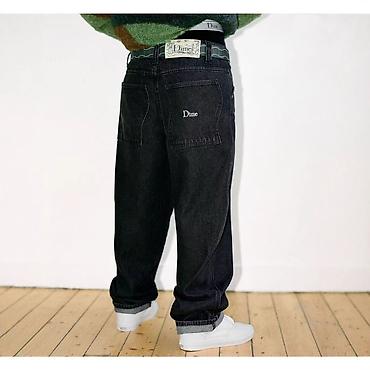 индиго: Джинсы Dime – свободного кроя (baggy) из плотного темного денима — 2