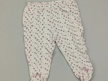 białe spodnie dziecięce: Leggings, 3-6 months, condition - Satisfying