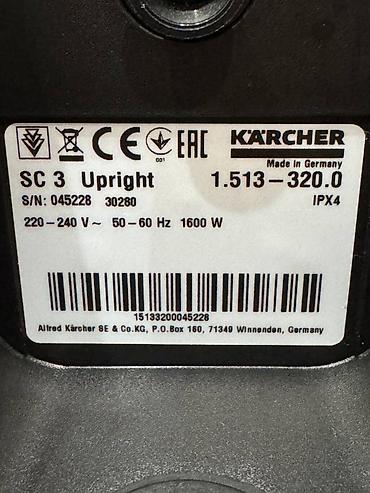 daş ütü: Buxarlı təmizləmə aparatı Karcher SC3 satılır. Digər modellərdən — 3