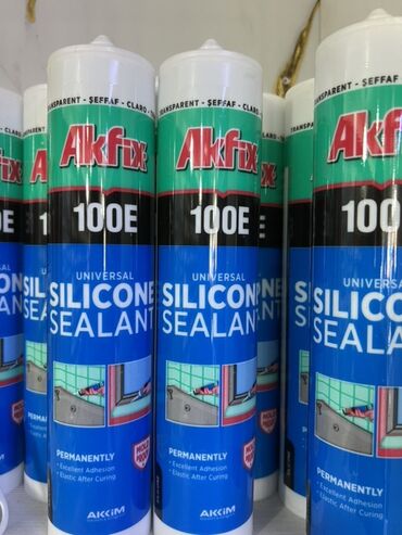 Шпаклевка: Универсальный силиконовый герметик Akfix 100E. Прозрачный герметик