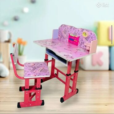 Setovi stolova i stolica: Dečiji set – podesivi radni sto sa stolicom - Namenjen za decu za — 8