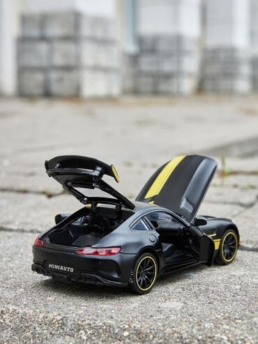 Игрушки: Детская инерционная металлическая машинка Мердес с открывающимися — 12