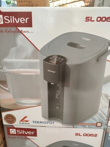 Termopotlar: Termopot Silver, 5 l, Yeni, Rayonlara çatdırılma, Pulsuz çatdırılma, Ödənişli çatdırılma — 10