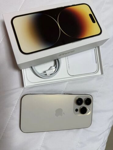 iphone 11 pro max цена ош: IPhone 14 Pro Max, Б/у, 256 ГБ, Золотой, Кабель, Коробка, 93 %