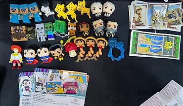 minecraft figurlari: Kinder surprise joy Minecraft fiqur - steve diamond armor cat pişik — 1