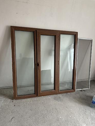 plastic qapi: PVC pəncərə və balkon qapısı dəsti 3-lü dəst 190 azndir - Material — 1
