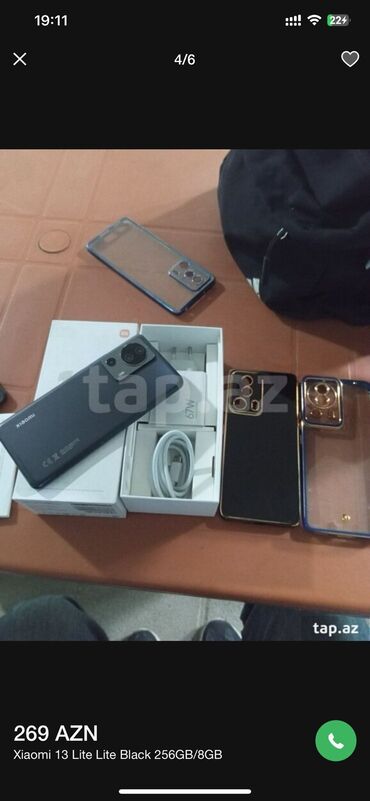 redmi k70 qiyməti: Xiaomi 13 Lite, 256 GB, rəng - Qara, 
 Sənədlərlə