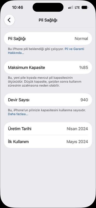 iphone 17 dubai: IPhone 15 Pro, 128 GB, Natural Titanium, Simsiz şarj, Face ID, Sənədlərlə — 7