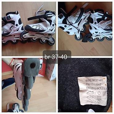 boots: Rolerke ACTIVA, podesive veličine M (37–40). Model PW-153-WHT — 1
