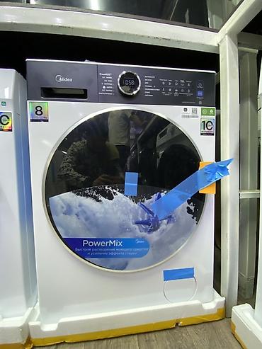 Стиральная машина Midea PowerMix, фронтальная загрузка. Ключевые at lalafo.kg Стиральная машина Midea PowerMix, фронтальная загрузка. Ключевые