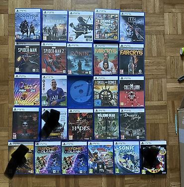 PS4 (Sony Playstation 4): Kolekcija originalnih igara za PlayStation 4 i PlayStation 5 (kutije — 17