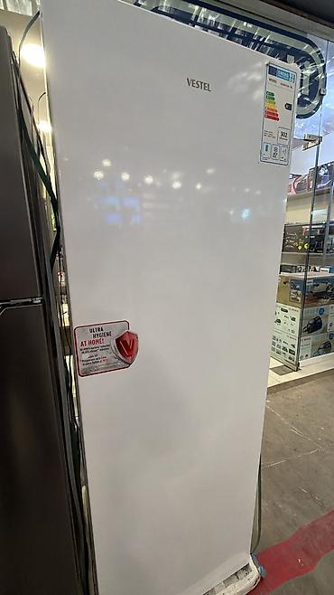 sharp soyuducu servis: Yeni 1 qapılı Vestel Soyuducu Satılır, rəng - Ağ, Təkərli — 1