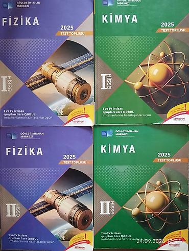 Книги и журналы: DİM (Dövlət İmtahan Mərkəzi) 2025 Test Topluları – Fizika və Kimya, I — 1