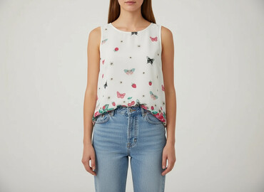 zara bluzki z piórami: Atmosphere, Women's blouse, size L