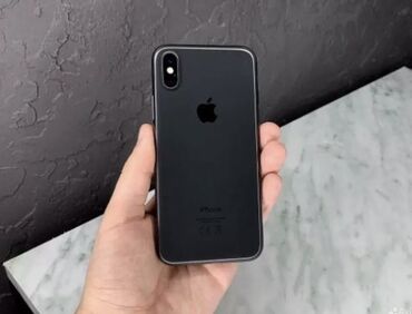 Apple iPhone: IPhone X, Б/у, 256 ГБ, Черный, Чехол, 100 %