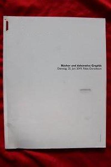 Knjige: AUKCIONI KATALOG DOROTHEUM, BUCHER UND DEKORATIVE GRAPHIK | Aukcioni — 14