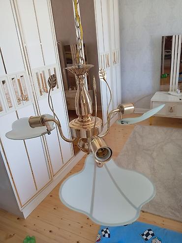 həyət işıqları: Çılçıraq, 3 lampa, Metal — 1