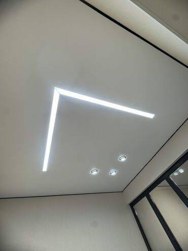 Натяжной потолок: Натяжной потолок Матовое Монтаж — 14