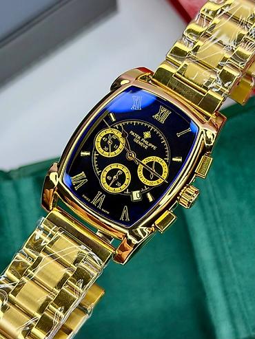 baki saat: ✨ PATEK PHILIPPE ⏱️ ▪️ Model: Qapalı formal (Qızılı korpus, qara — 2