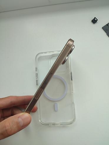 mini iphone: IPhone 16 Pro, Б/у, 256 ГБ, Desert Titanium, Чехол, 100 % — 4