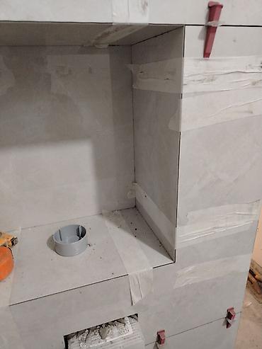 yeni ev modelleri: Hamam/tualet üçün kafel-metlax işləri xidməti - Döşəmə və divarların — 7