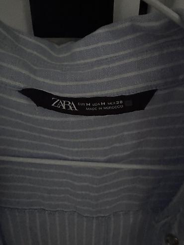 куртка zara: Мужская рубашка, Zara, M, цвет - Голубой — 2