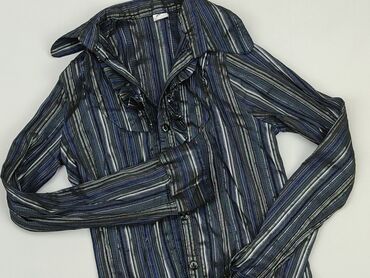 czarne bluzki z długim rękawem eleganckie: Shirt, S (EU 36), condition - Good