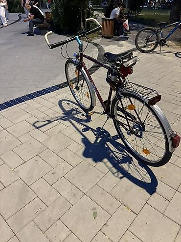 Velosipedlər: Şəhər/şosse tipli klassik velosiped - Rəng: tünd bordo (metal — 3