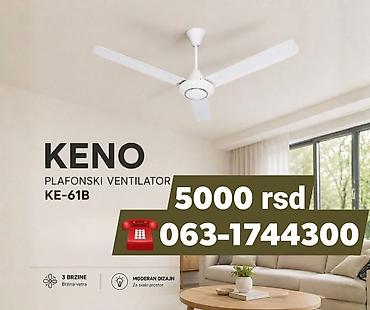ajfon 9: KENO plafonski ventilator KE-61B - Model: KE-61B - Tip: plafonski — 1
