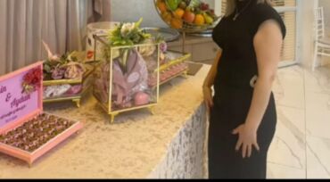 утягивающее белье для полных женщин: Qara, klassik ziyafət/gecə donu - Model: çiyinləri geniş kəsimli