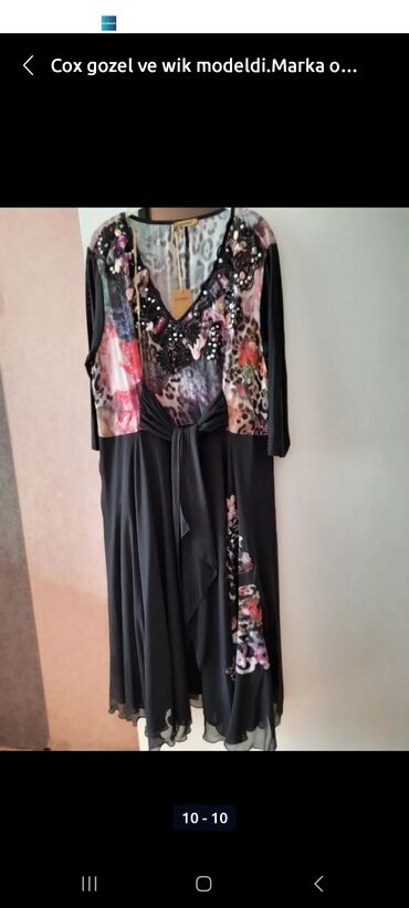 Ziyafət donları: Jovanni brend.temiz ipekden ortasi iri gawlarla bezedilmiw klyow model -da lalafo.az — 11 Ziyafət donları: Jovanni brend.temiz ipekden ortasi iri gawlarla bezedilmiw klyow model — 11