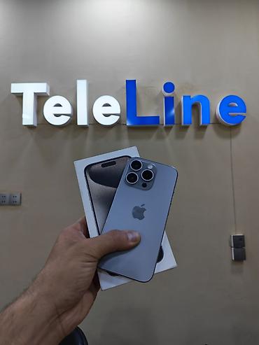 IPhone 15 Pro, 128 GB, Natural Titanium, Zəmanət, Simsiz şarj, Face ID