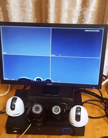 gaming monitor: Monitor-DVR 4 edəd Müsahide kamerasi. Şəkildə göründüyü kimidir