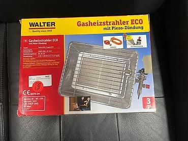 Keramičke grejalice: Walter Gasheizstrahler ECO – gasni grejač sa piezo paljenjem - Tip — 1