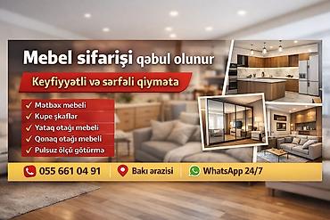 Sifarişlə digər mebel: Pulsuz quraşdırılma, Zəmanətli, Kredit var, Pulsuz çatdırılma — 1