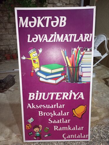 bacok: Məktəb ləvazimatları, aksesuarlar, broşlar, saatlar, ramkalar və